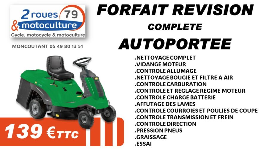 Forfaits révisions - FORFAIT AUTOPORTEE 139